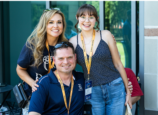 Family on campus