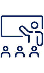 Teacher at whiteboard
