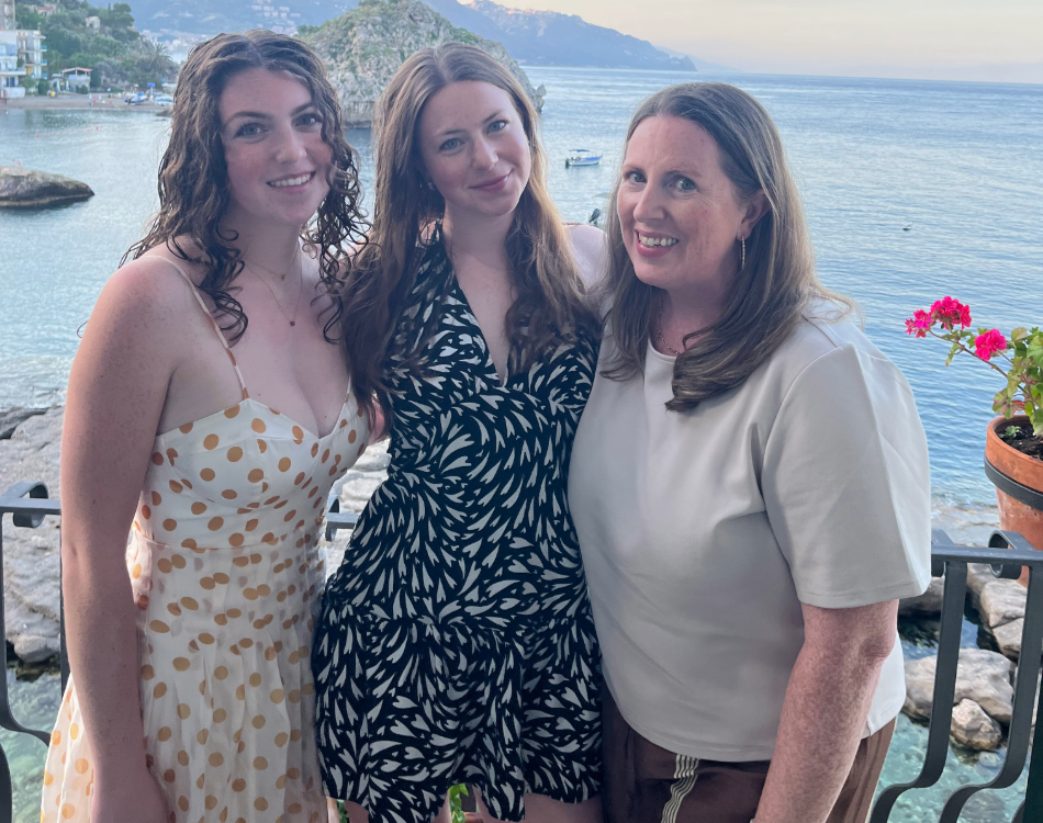 Annie '28, Lily '26 and Erin '97 Durant 