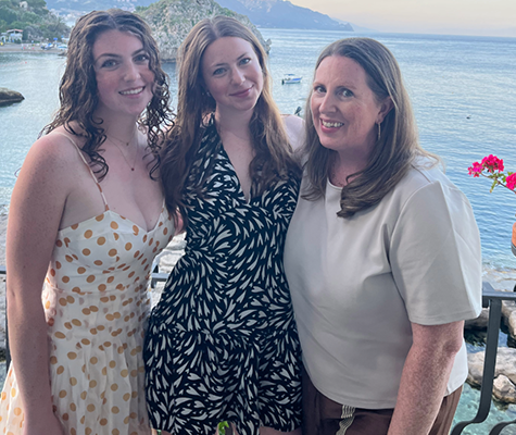 Annie '28, Lily '26 and Erin '97 Durant 