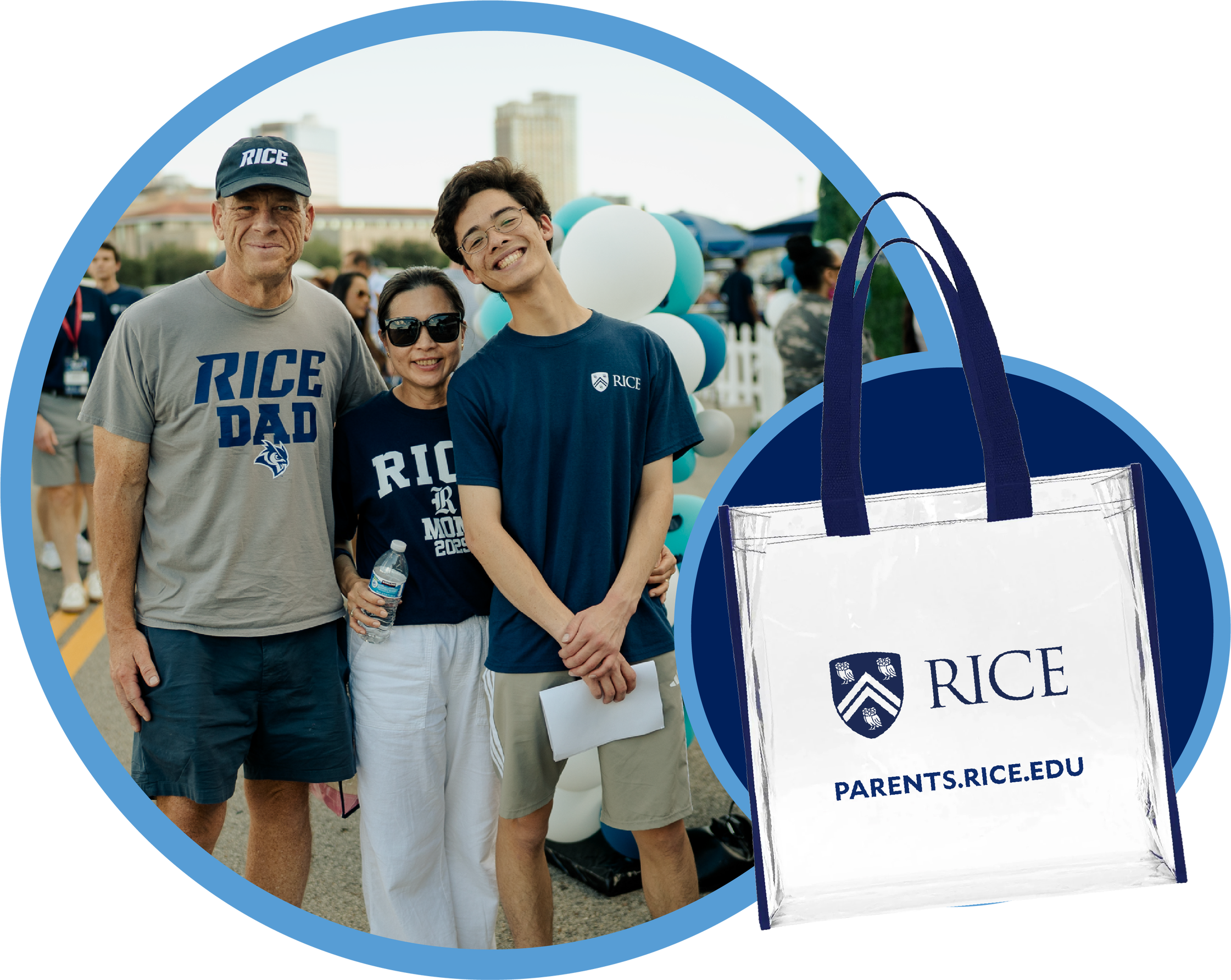 Families Weekend Tote Bag with family