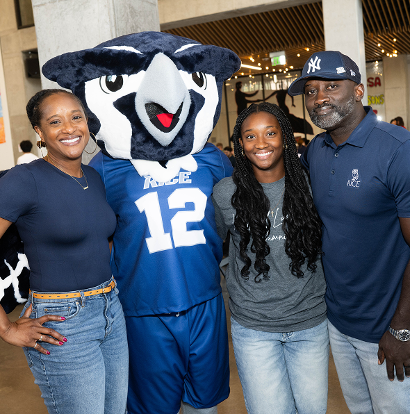 Rice Family photo with Sammy
